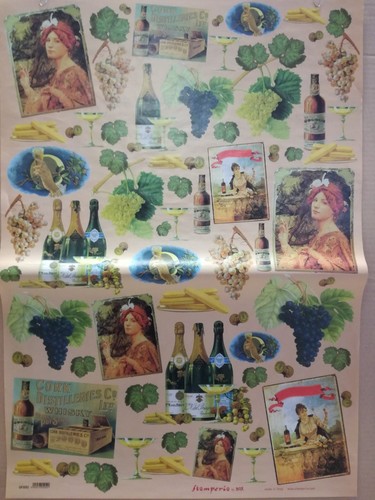 Carta decoupage uva - decoupage,