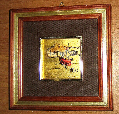Quadro serigrafia foglia oro - serigrafia,