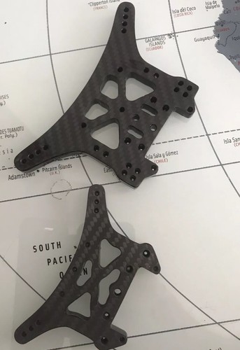 Carbon rear and front shock - rear,