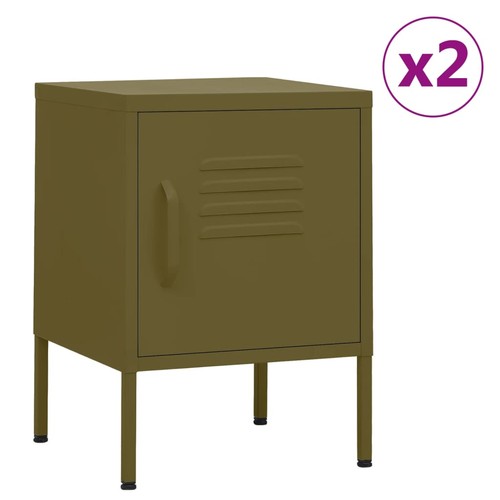 Vidaxl comodini verde - comodini, 2