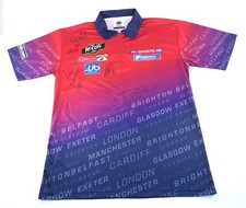 T-shirt firmata multipla autografata P. Taylor, D. Priestley, S. Whitlock, RARA!