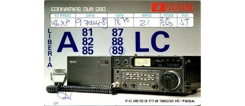 Scheda qsl icom - scheda,
