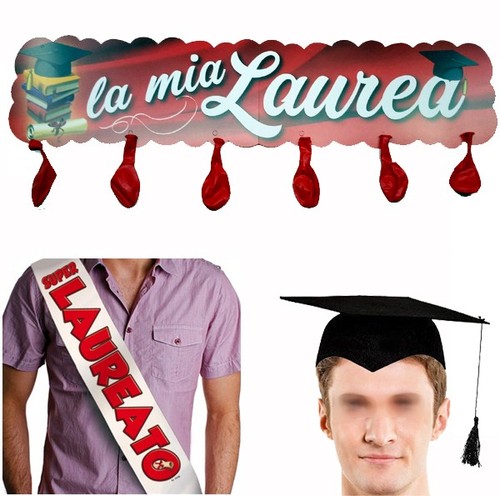 Festa laurea uomo kit - laurea,