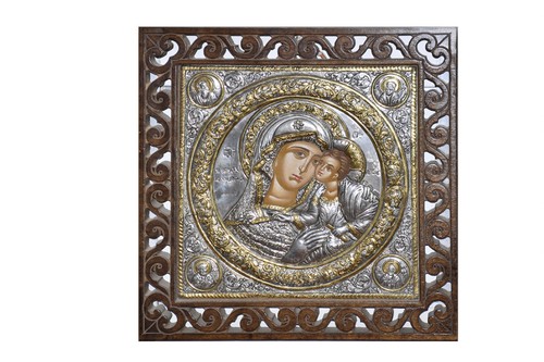 Icona bizantina madonna della - madonna,