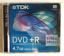 Dvd Tdk +R 4.7 Gb 16x Recordable Vergine New Sealed Sigillato Nuovo