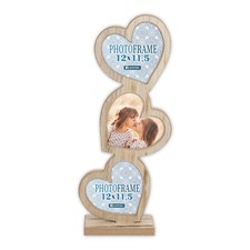 Cornice Legno 3 Cuori 12x11,5