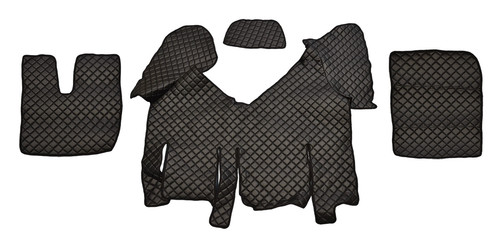 Tappetini eco pelle nera - tappetini,