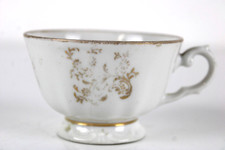 Tazzina da caffè Vintage RICHARD GINORI in porcellana bianca con dettagli Oro