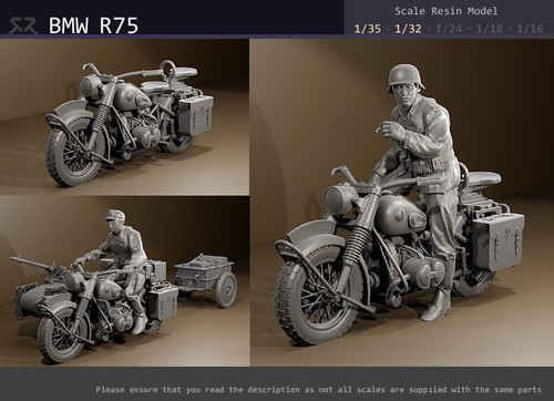 Moto bmw r75 ww2 - r75,