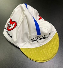 VINTAGE COLUMBUS WHITE TEAM CYCLING CAP TOTAL CONTROL CINELLI NOS CMT