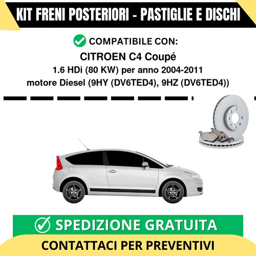 Kit freni posteriori per - kit,