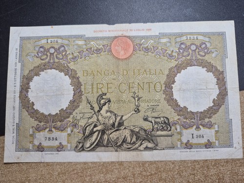 100 lire aquila - 100,