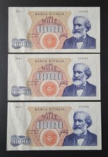 X 1 MILLE 1000 LIRE VERDI 1°