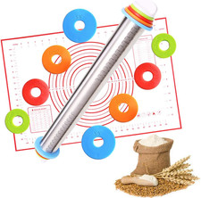 Mattarello in Acciaio Inox,Con