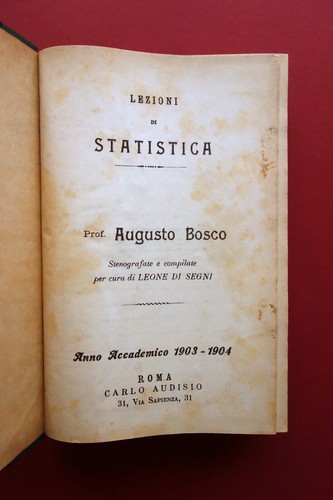 Lezioni statistica augusto - di,