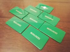 Fiches Poker Lotto N°8 Pezzi Da 500.000 Lire Anni 80 no Madreperla Colore Verde