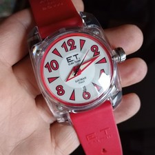 LOCMAN ITALY Date Quartz, Big Size 30mt, 40x44 mm Orologio Uomo - Vintage  NOS