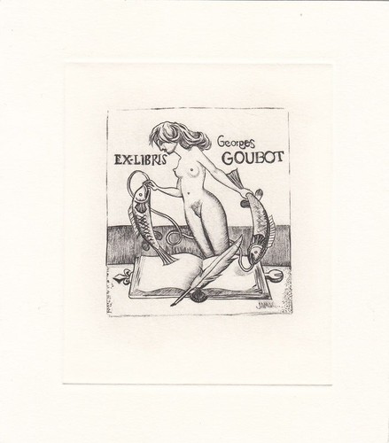 Exlibris incisione michel - ex,