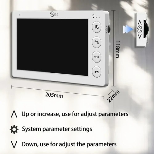 7inch monitor wired video door - wired,