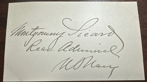 Scheda autografa firmata