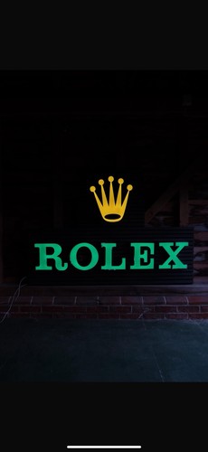 Rolex led illuminated sign - illuminated,