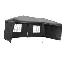 Easy Build Gazebo Pieghevole Alluminio 6x3m Tenda per Feste + 4 Laterali Impermeabile