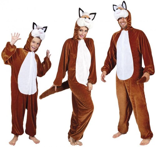 Costume volpe tuta peluche