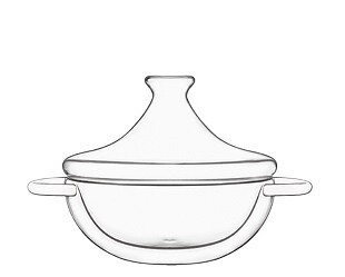 Tajine con coperchio vetro - tajine,
