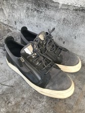 Giuseppe Zanotti Frankie Taglia 40 Sneakers Grigie UK 7 Grey Scarpe Shoes