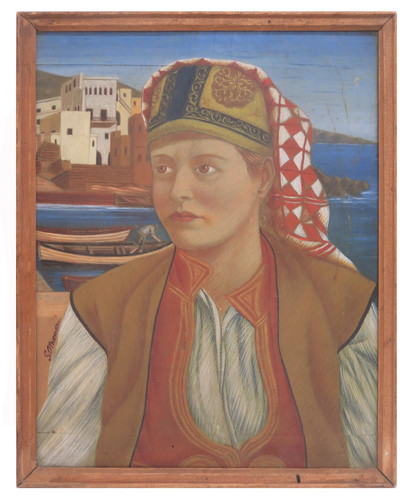 Dipinto olio tavola firmato - tavola,
