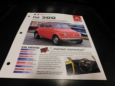 1957-1975 Fiat 500 Spec Sheet