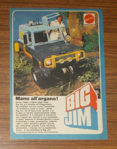 Rara pubblicità big jim jeep - big,