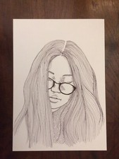 TAVOLA ORIGINALE - CHINA - DISEGNO RITRATTO - VISO - FANTASY - MANARA - CREPAX