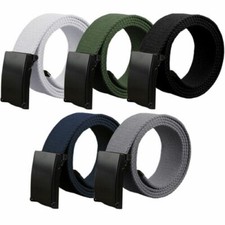 Kruze Uomo Tela Cinture Per Jeans Firmati Regolabile Regolare Grande Misura King