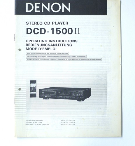 Lettore originale denon - lettore, cd