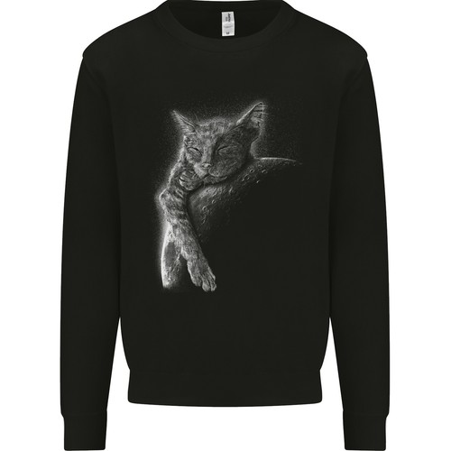 Felpa uomo con gatto - uomo, che