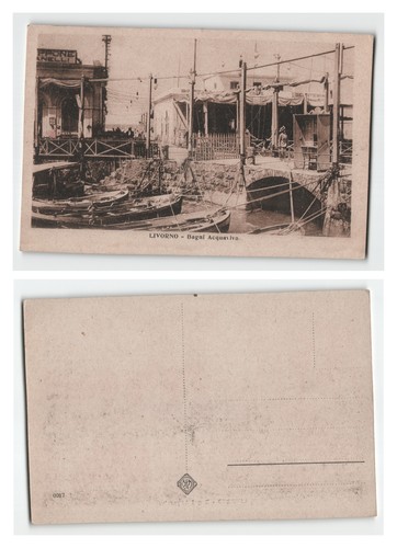 Postcard livorno bagni - postcard,