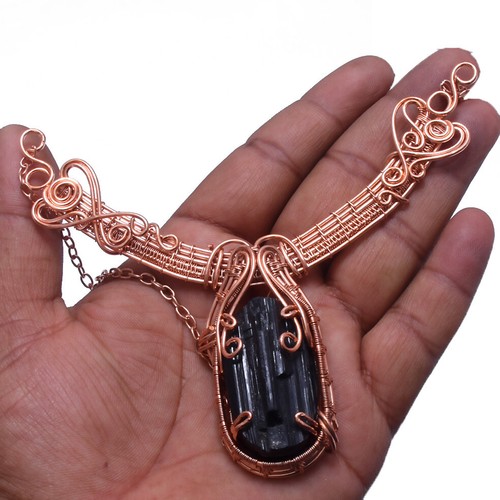 Collana catena avvolta filo - catena, in