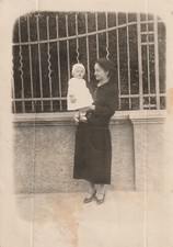 B3 - Foto Photo Fotografia Anni 20 - Donna con neonato