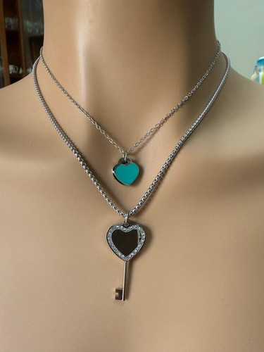 Collana doppia con ciondoli - con,