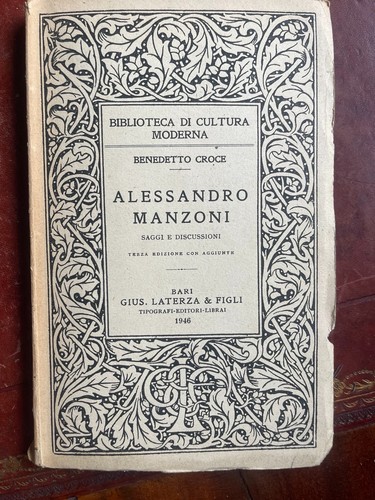 Benedetto croce alessandro - croce, –