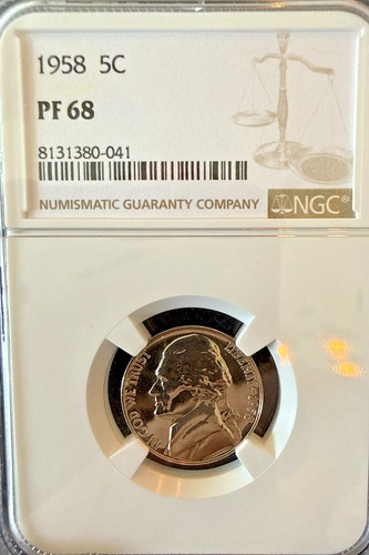 1958 proof jefferson nickel - 1958,