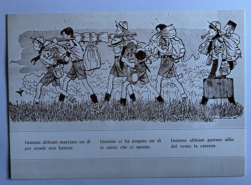 Cngei scout cartolina insieme - scout,
