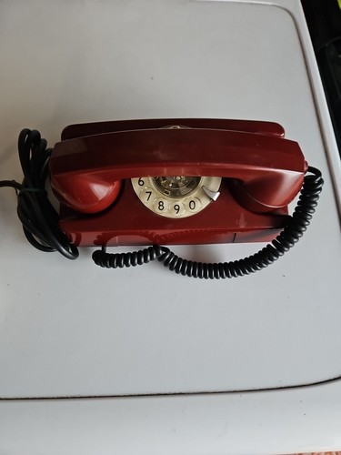 Telefono rosso disco - rosso, a