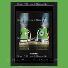 Anni ' 00  * Pubblicità Originale "Converse Verdi" Cornice