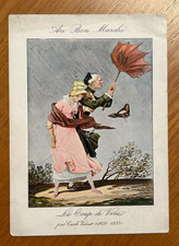 Chromo Au bon Marchè - Le coup de vent - Draeger - 160x116 - 1906