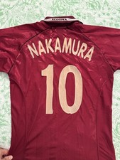 MAGLIA reggina calcio asics 2003 Shunsuke Nakamura-  MATCHWORN SHIRT JERSEY