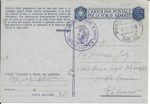 Posta militare comando - -,