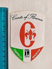 CONTE OF FLORENCE CAPPELLI SPORTIVI ADESIVO ANNI 80 OLD STICKER VINTAGE ORIGINAL