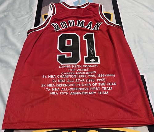 Maglia dennis rodman firmata - maglia,